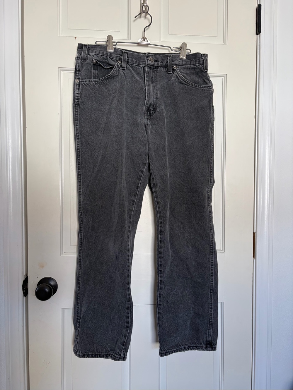 Dickies Men's Charcoal Gray Straight-Leg Jeans